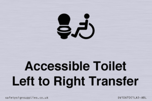 Accessible Toilet with Left to Right Transfer